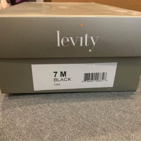 levity women’s black leather dress shoes - size 7 - Picture 3 of 4